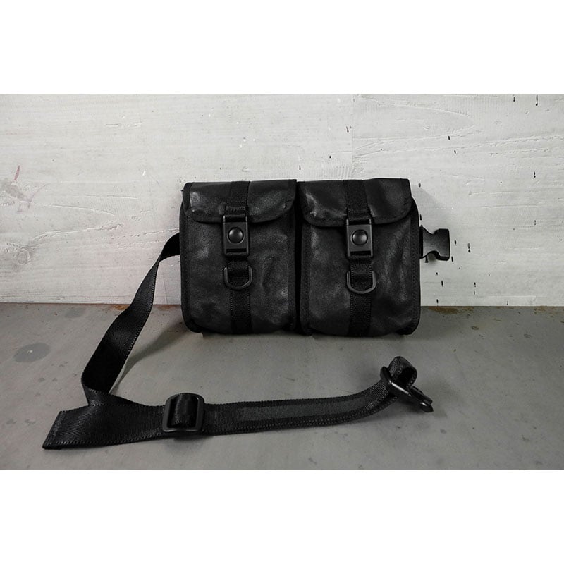 Genuine Leather Tactical Bandolier Pouch / Doub