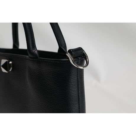 Leather Mini Tote Bag 001 / Pyramid German Hock Design