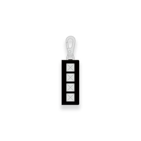Leather Nano Wallet ( Key Holder Type ) / Piramid Spots Design