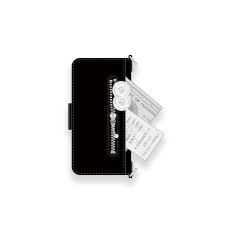 【 柩×Modern Pirates Leather Smartphone Wallet Case / Spots Owl Design 】＊iPhone以外の汎用モデル