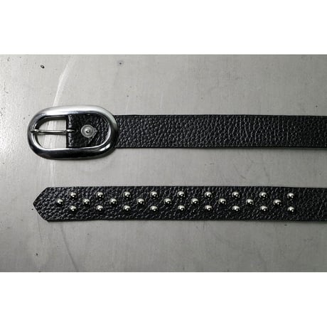 24mm Genuine Leather Narrow Hanging Belt / 2/1Row Conical Design