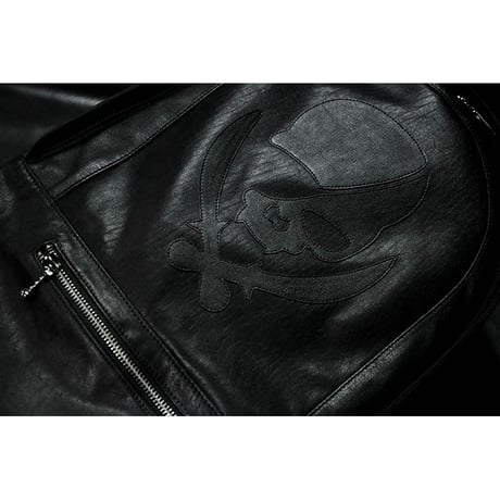 Leather Back Pack / ModernPirates Skull Design