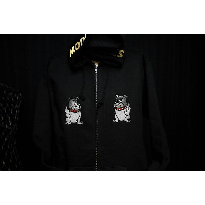 完全受注生産 12.4oz Heavyweight Zip Hoodie / Bulldog