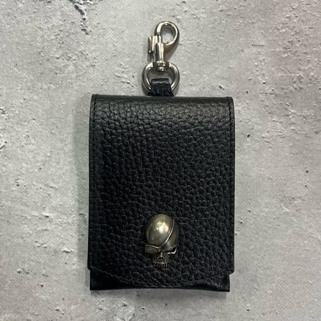 Leather Mobile Ashtray /  ModernPirtaes Skull Face Spots Design