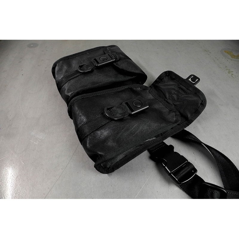 Genuine Leather Tactical Bandolier Pouch / Doub