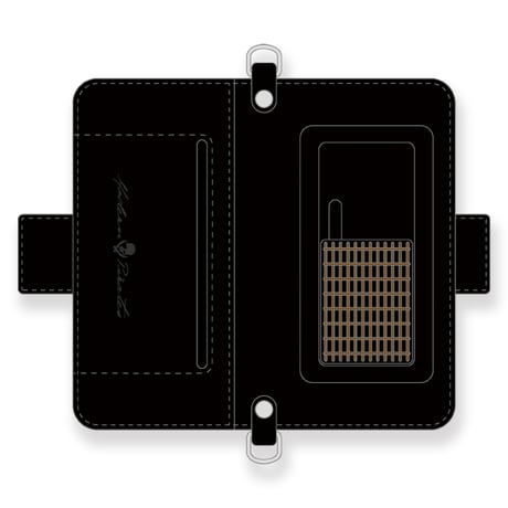 Leather Smartphone Wallet Case / Frog Spots Design