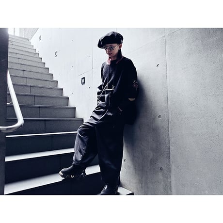 Leisurely pants / High Count Twill Fabric ( Black )