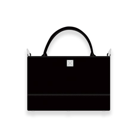 Leather Mini Tote Bag 001 / Pyramid German Hock Design