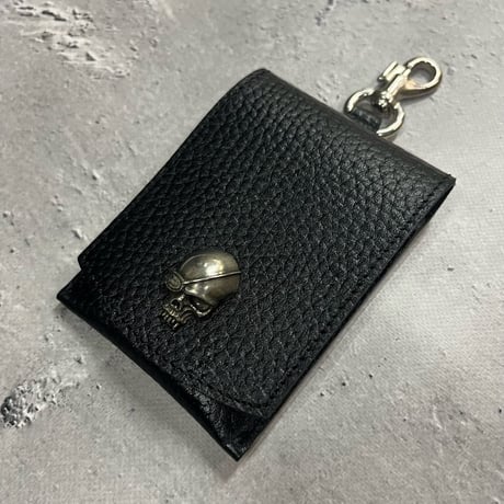 Leather Mobile Ashtray /  ModernPirtaes Skull Face Spots Design
