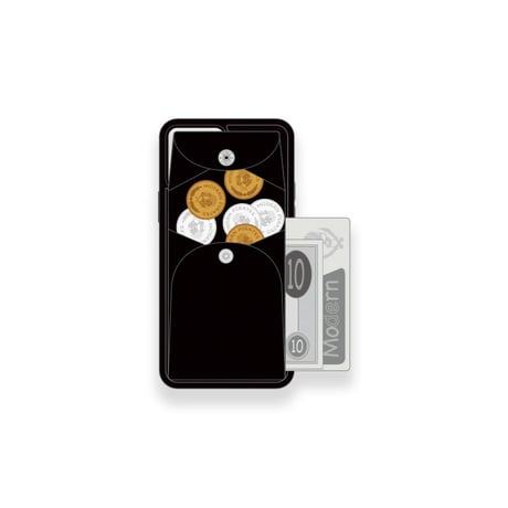 Wallet function iPhone Case / Modern Pirtaes Standard Design ( 88 Colors )