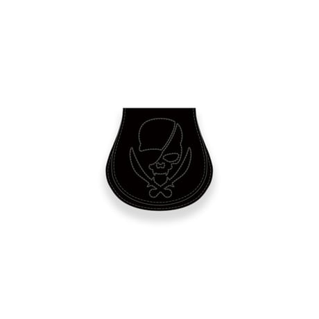 Leather Coin Case /  ModernPirtaes Skull Design