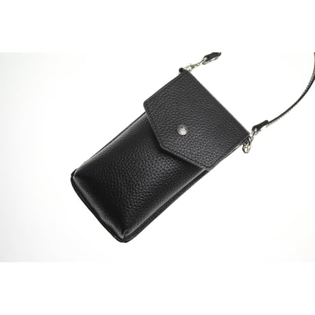 Lid Replacement Leather Smart Phone Sholder Pouch / ModernPirates Metal Fittings Design