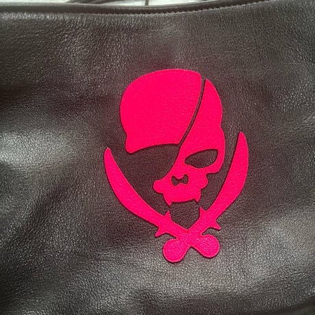 Leather Sacoche / Modern Pirates Skull Design
