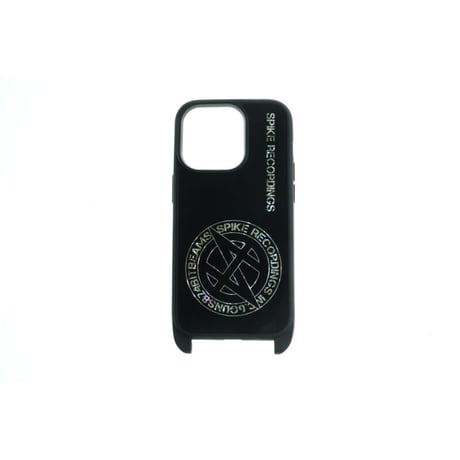 【 HISASHI×MP Shellwork Shoulder Hook Smartphone Case / SPIKE RECORDINGS Design ( Black ) 】