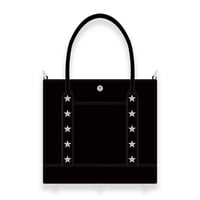 Leather Smal Tote Bag 001 / Star Spots Design