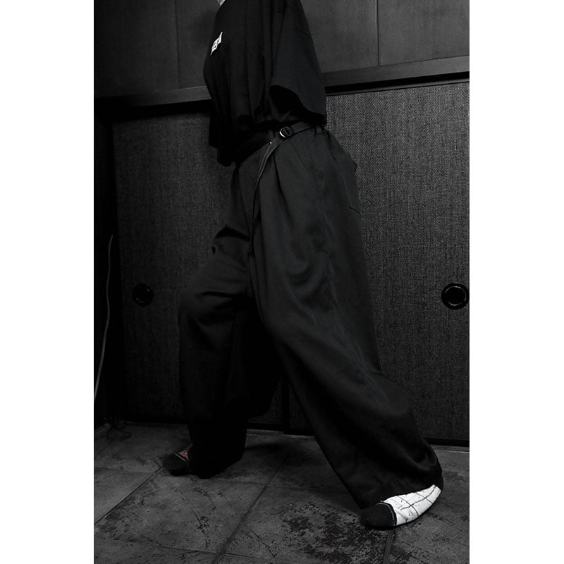 Leisurely pants / High Count Twill Fabric ( Bla