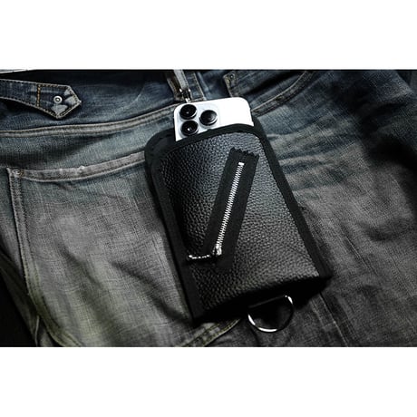Multi Smartphone Pocket Pouch / Grain Leather Design