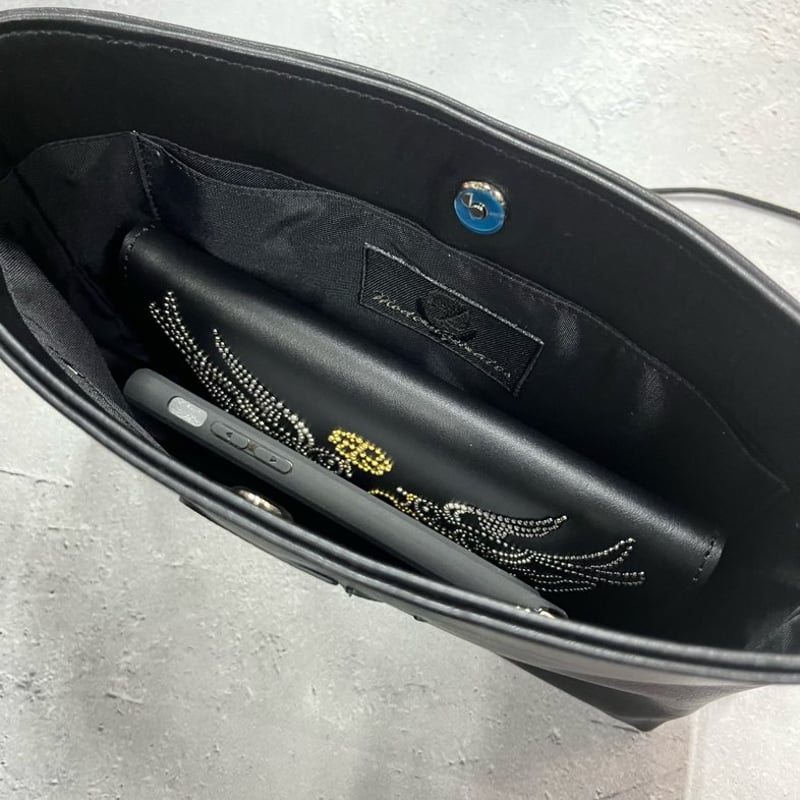 Leather Sacoche / Modern Pirates Skull Design |