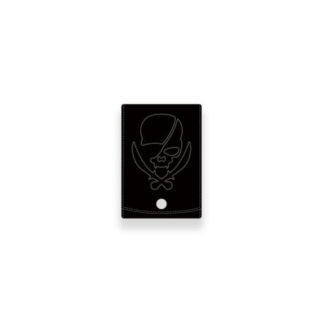 Leather Mobile Ashtray /  ModernPirtaes Skull Design