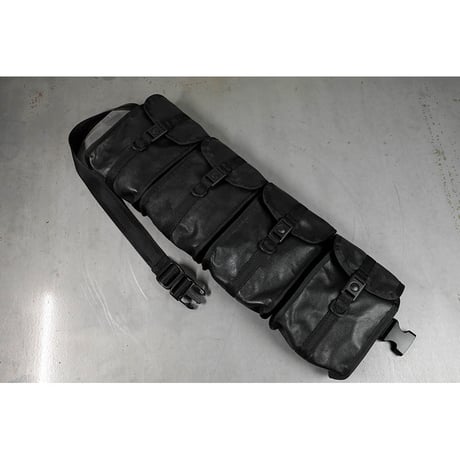Genuine Leather Tactical Bandolier Pouch / Fours Design