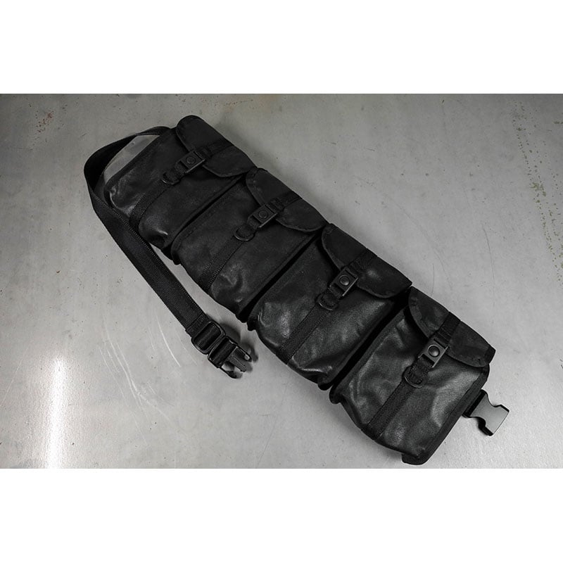 Genuine Leather Tactical Bandolier Pouch / Four