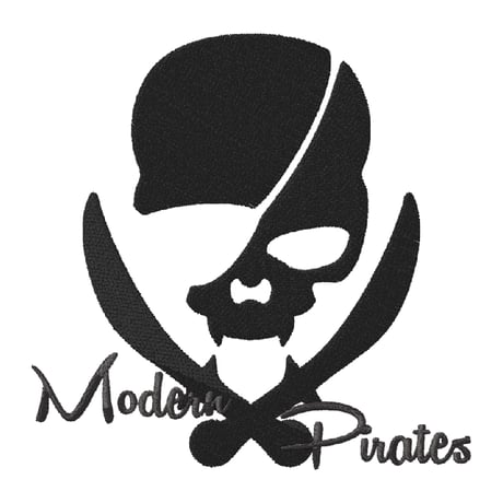 Velcro Specification Backpacks / Modern Pirates Skull Design 001 (刺繍)