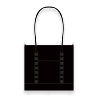 Leather Medium Tote Bag 001 / Pyramid Spots Design