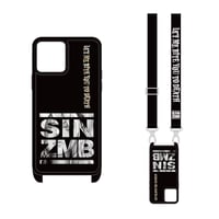 【 HISASHI×MP Shellwork Shoulder Hook Smartphone Case / SIN ZMB Monochrome Design 002 】