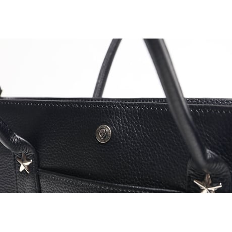 Leather Smal Tote Bag 001 / Star Spots Design