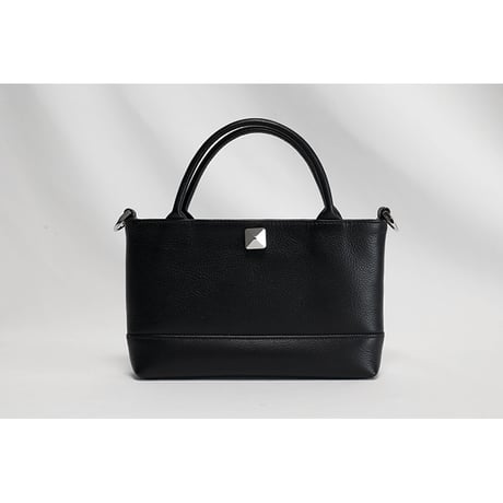 Leather Mini Tote Bag 001 / Pyramid German Hock Design