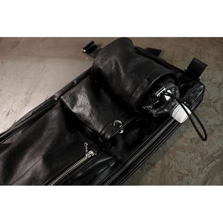 Leather Waist Bag / Three Different Pockets Design