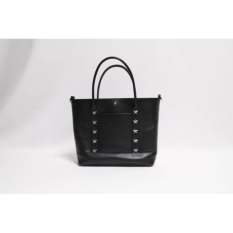 Leather Smal Tote Bag 001 / Star Spots Design