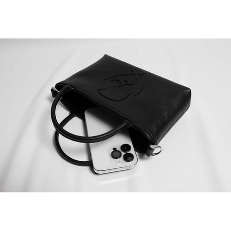 Leather Mini Tote Bag 001 / ModernPirtaes Skull Design