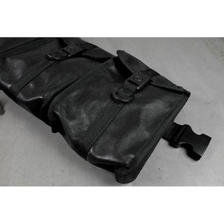Genuine Leather Tactical Bandolier Pouch / Fours Design