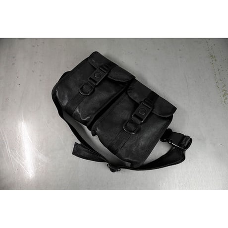 Genuine Leather Tactical Bandolier Pouch / Double Design
