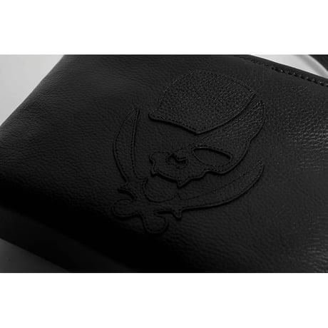 Leather Mini Tote Bag 001 / ModernPirtaes Skull Design