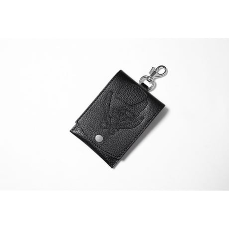 Leather Mobile Ashtray /  ModernPirtaes Skull Design