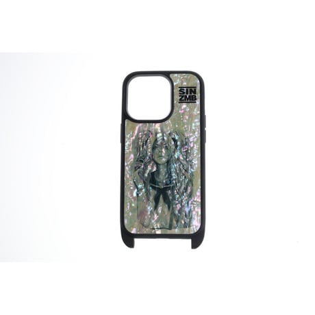 【 HISASHI×MP Shellwork Shoulder Hook Smartphone Case / SIN ZMB Monochrome Design 】