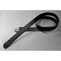 24mm Genuine Leather Narrow Hanging Belt / 2/1Row Conical Design