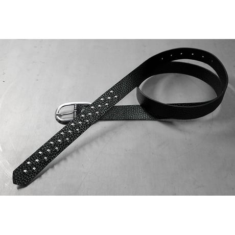 24mm Genuine Leather Narrow Hanging Belt / 2/1Row Conical Design