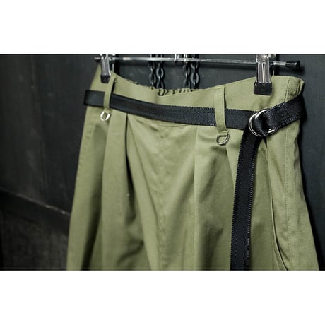 Leisurely pants / High Count Twill Fabric ( Olive )