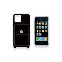 Wallet function Shoulder Hook iPhone Case / Modern Pirtaes Standard Design ( 88 Colors )