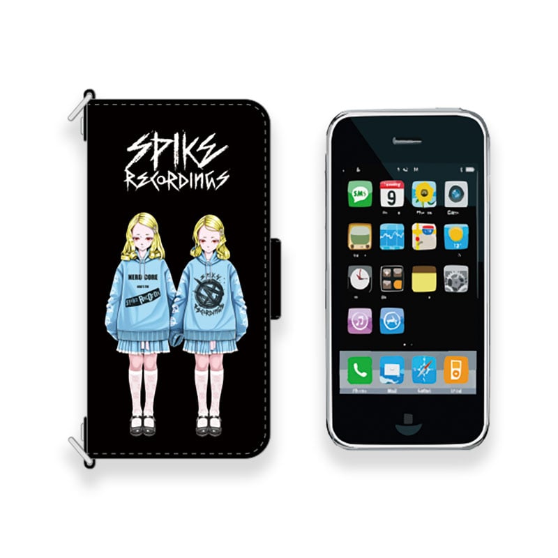 HISASHIxMP Leather iPhone Wallet Case / Twins D