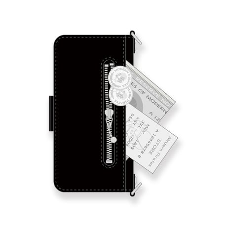 Leather Smartphone Wallet Case / Frog Spots Design