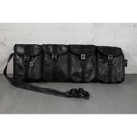Genuine Leather Tactical Bandolier Pouch / Fours Design