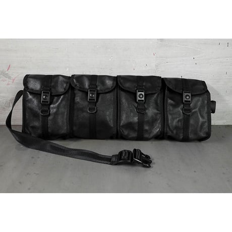Genuine Leather Tactical Bandolier Pouch / Fours Design