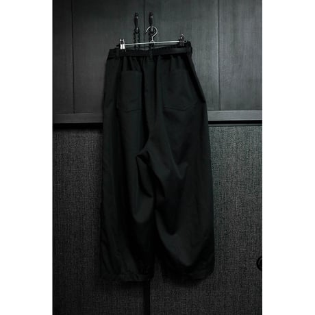 Leisurely pants / High Count Twill Fabric ( Black )