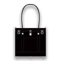Leather Medium Tote Bag 001 / Padlock & Ring Design