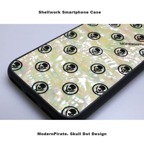 【 Shellwork Smartphone Case / ModernPirate. Skull Dot Design  】