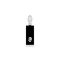 Leather Nano Wallet ( Key Holder Type ) / Modern Pirtaes Skull Face Spots Design